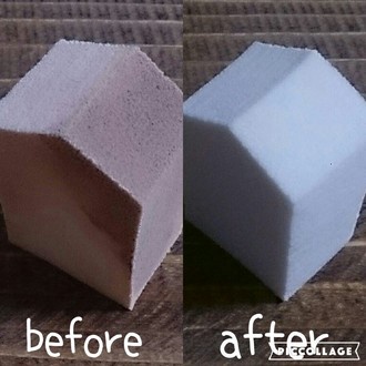 染み込んだファンデもこのとおり!