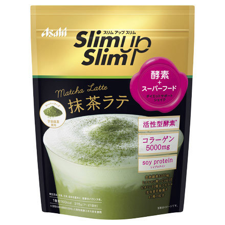 スリムアップスリム／酵素+スーパーフードシェイク 抹茶ラテ