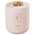Her lip to BEAUTY / SELF LOVE CRYSTAL CANDLE - NUDE FLOWER -