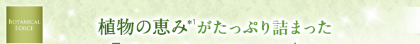 植物の恵み*1がたっぷり詰まった