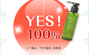 YES！ 100% ※「満足」「やや満足」回答者